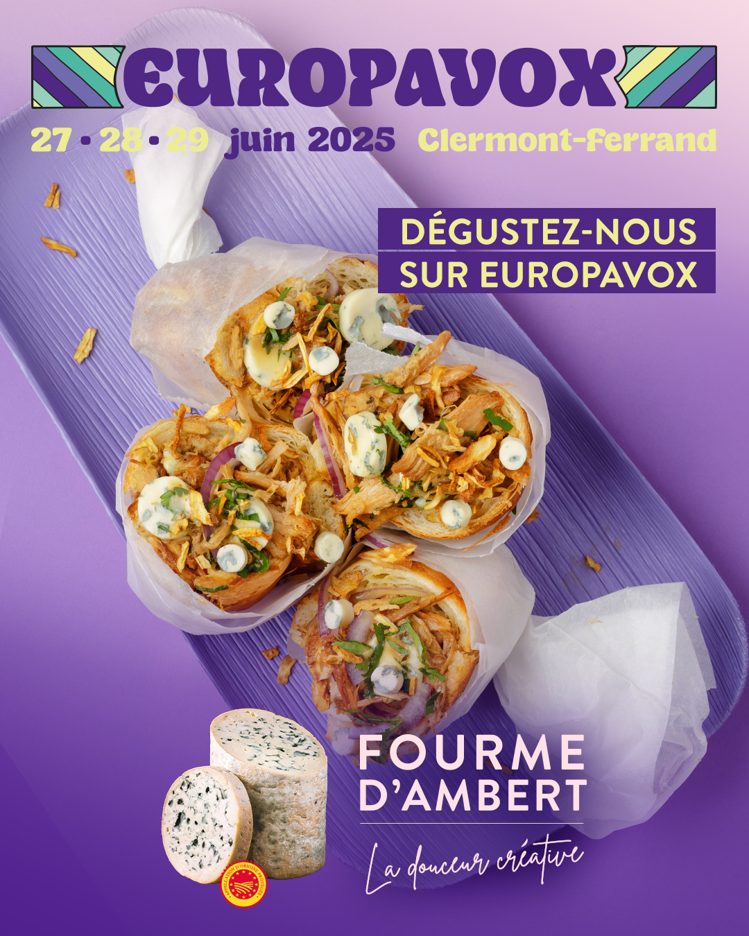 AOP Fourme d'Ambert au festival Europavox !